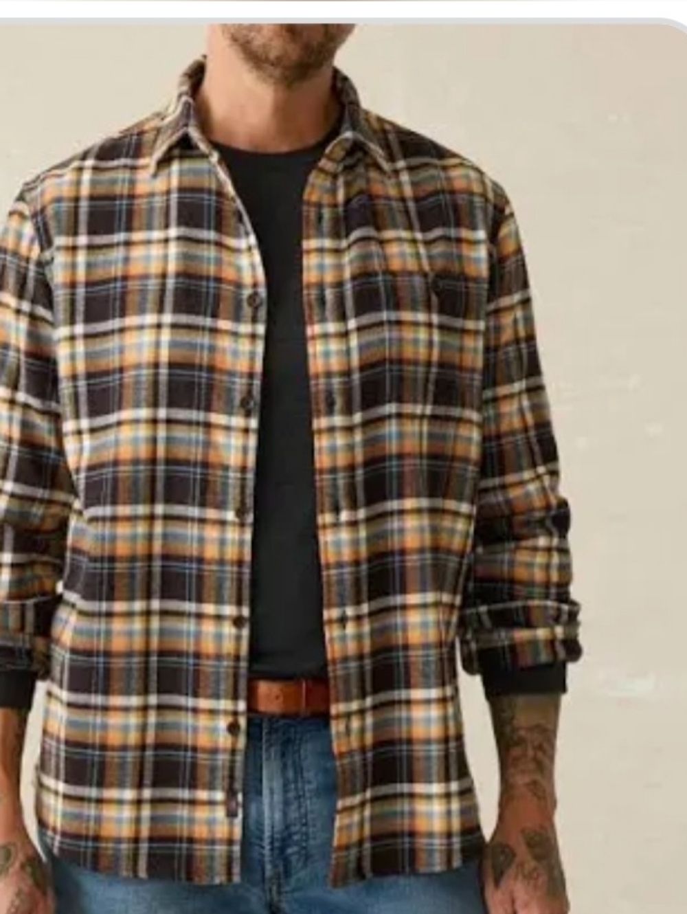 FahertySuper Brushed Flannel Shirt